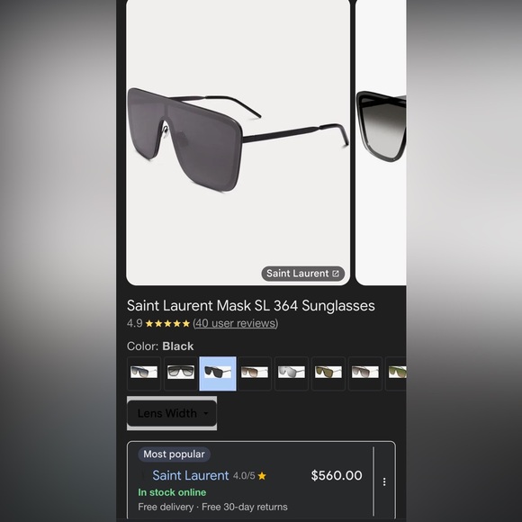 Saint Laurent sunglasses - Picture 3 of 4